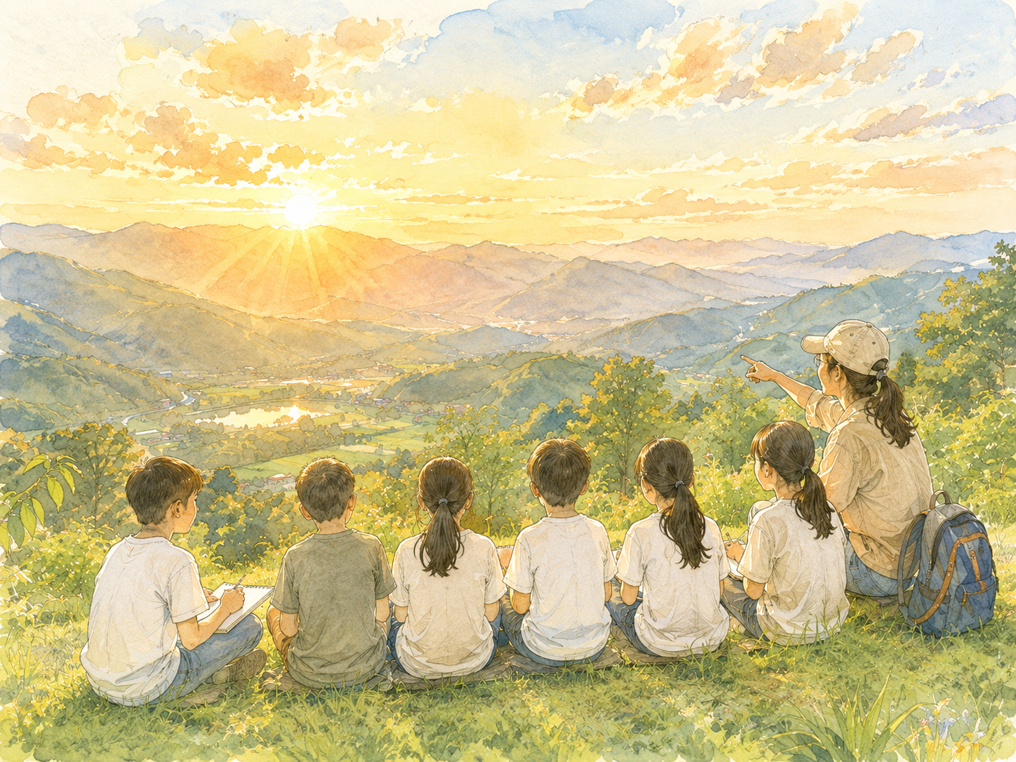 山顶看日出